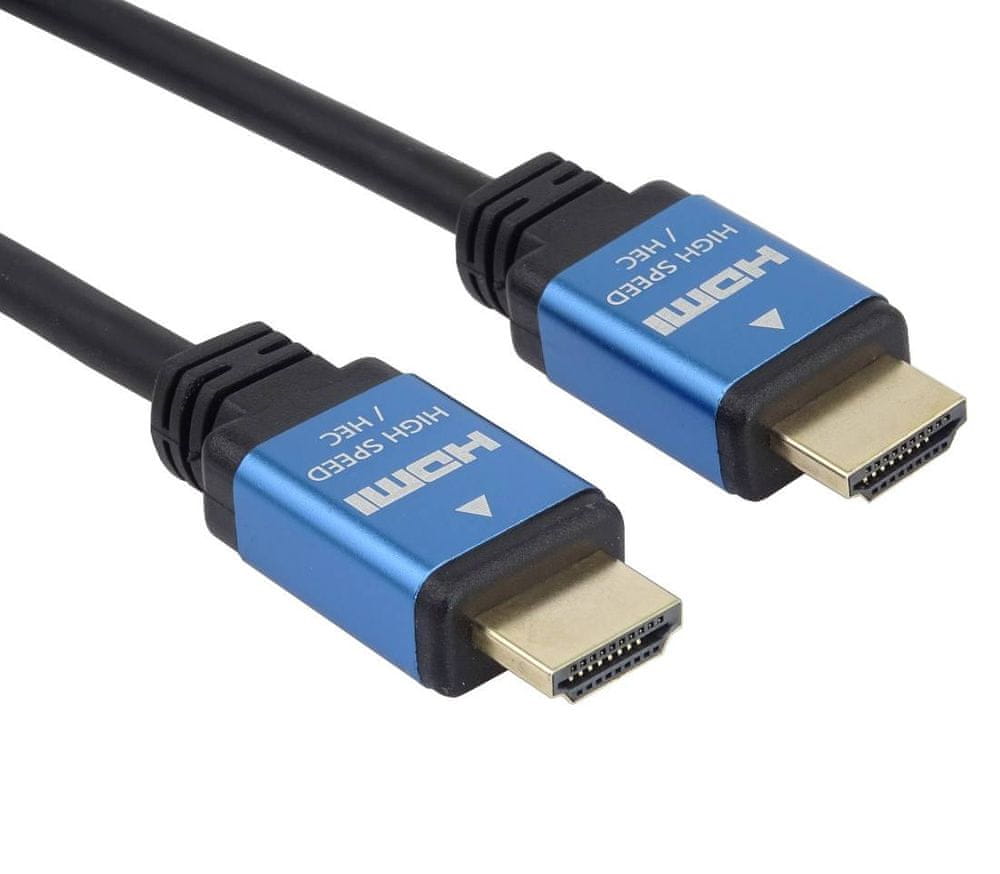 PremiumCord Ultra HDTV 4K@60Hz kabel HDMI 2.0b kovové + pozlátené konektory 2m kphdm2a2